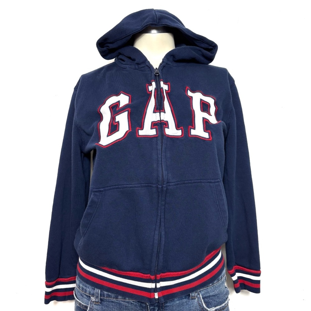 GAP kids navy full zip sweatshirt